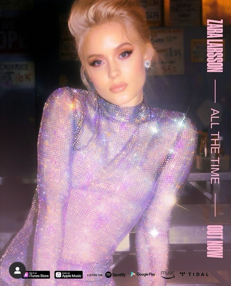 Zara Larsson – “All the Time” cover art