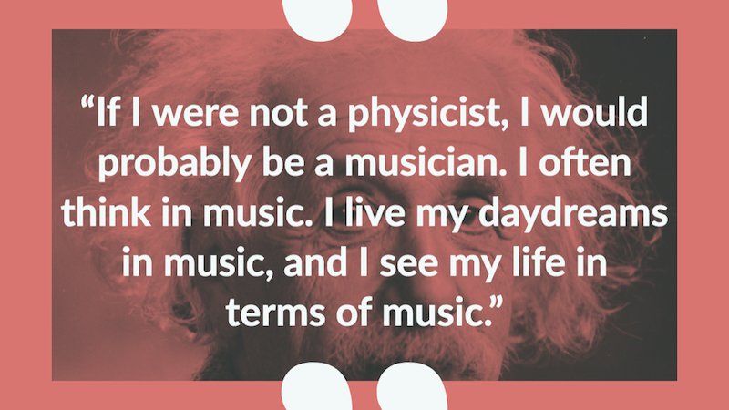 Albert Einstein quote about being  a musician + Photograph by Orren Jack Turner, Princeton, N.J.