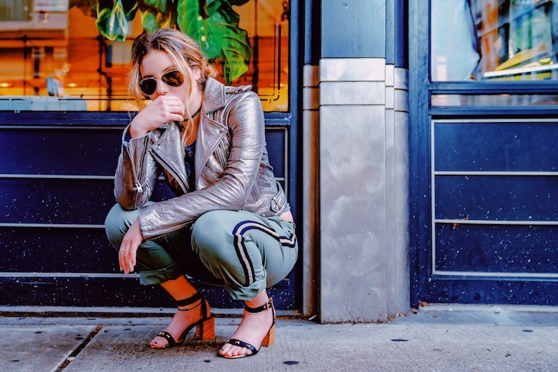 Kelsey Coleman press photo outside wearing with a stylish outfit