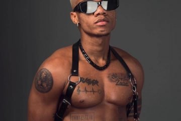 KiDi press photo without a shirt