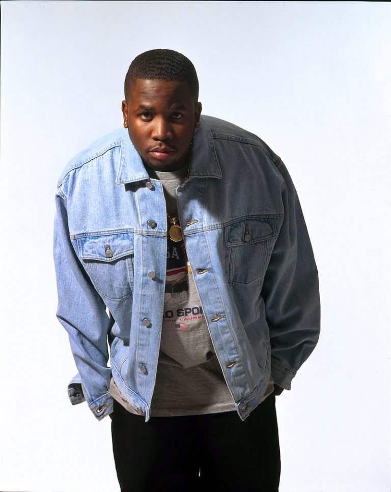 Big Boi of OutKast press photo wearing a jean jacket