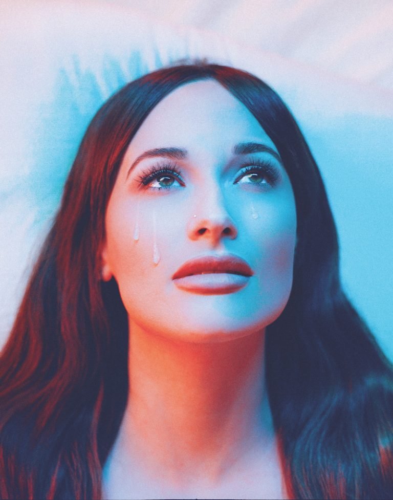 Kacey Musgraves press photo with tears