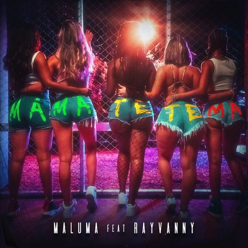 Maluma - “Mama Tetema” song cover art feat. Rayvanny