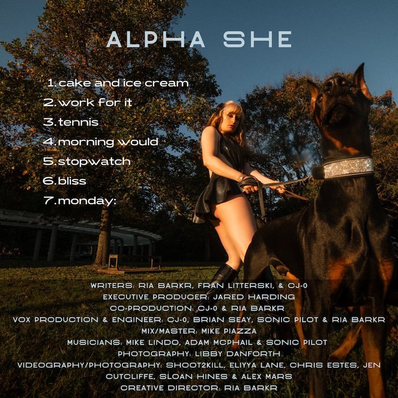 Ria Barkr - “Alpha She” back cover