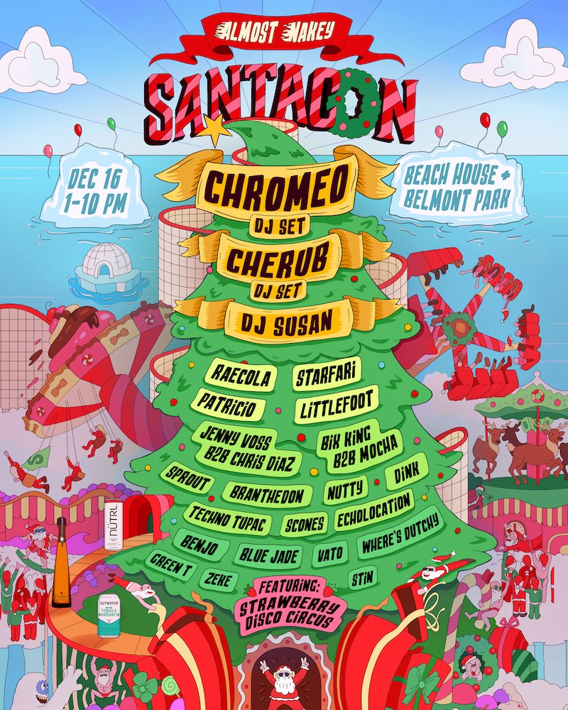 Almost Nakey's SantaCon Festival Lineup (Feed)