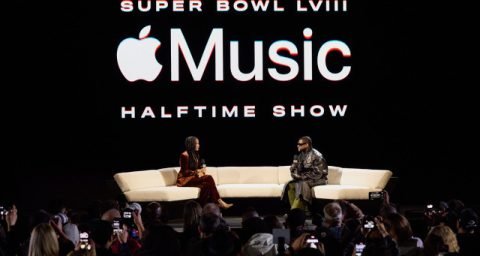 Usher - Nadeska Alexis - Apple Music Super Bowl LVIII Halftime Show Press Conference photo