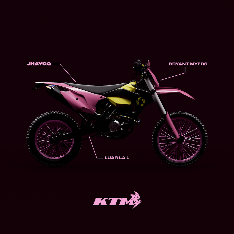 Jhayco, Bryant Myers, Luar La L – “KTM” cover art