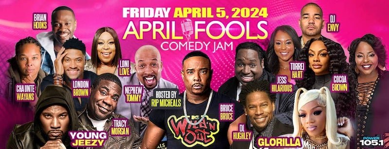 the 12th Annual April Fools Comedy Jam takes over the Barclays Center