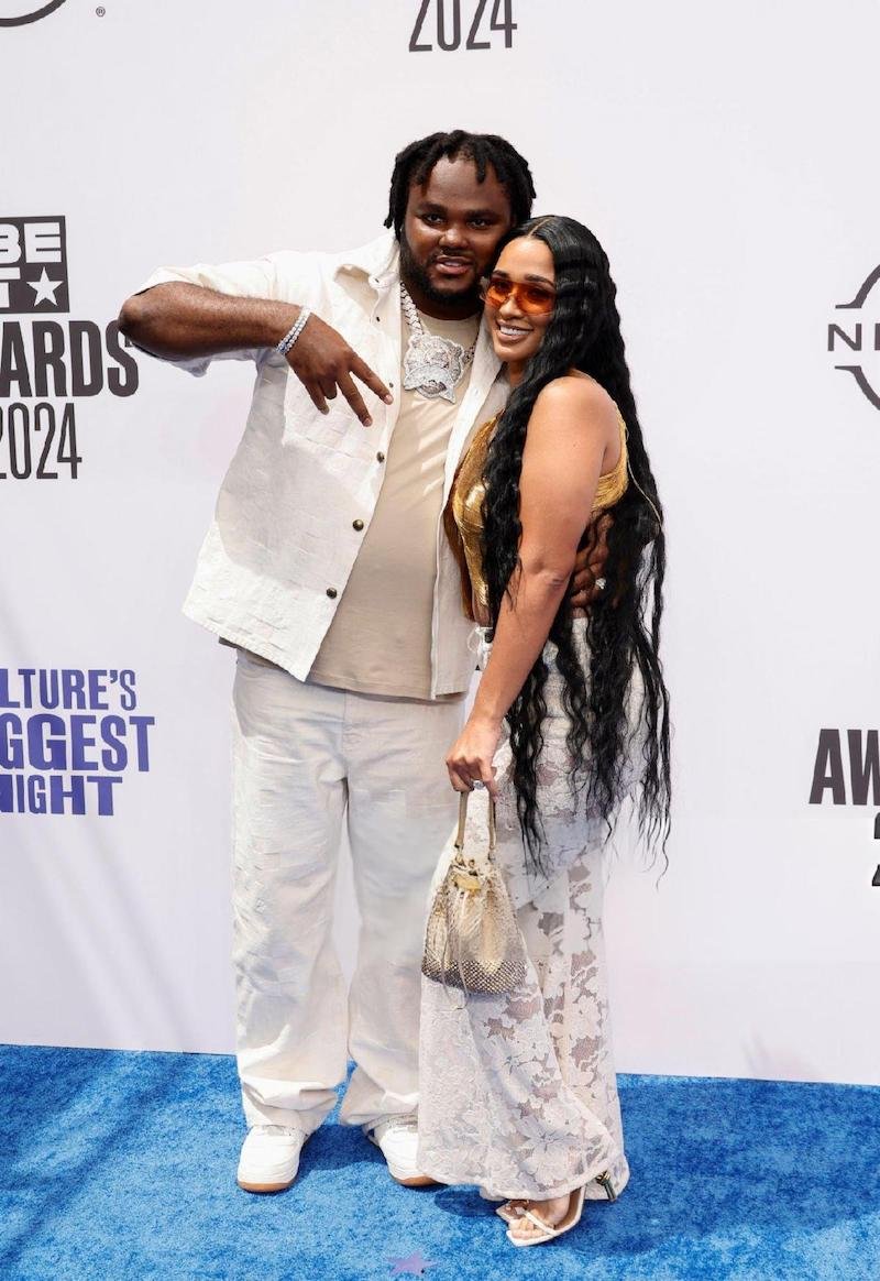 Tee Grizzley attends BET Awards 2024 Red Carpet.