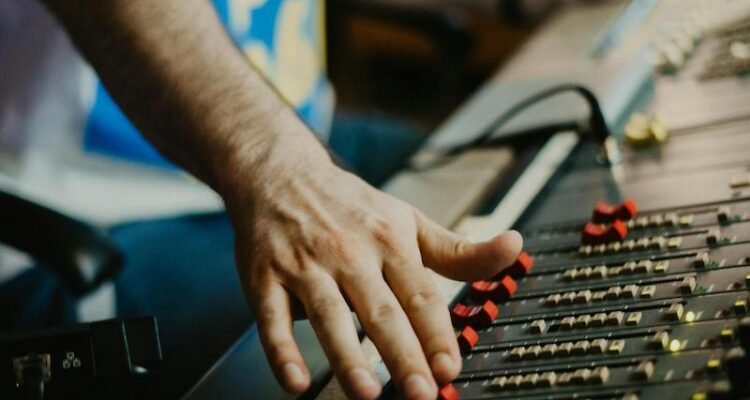 A Sound Architect in the Control Panel of a Recording Studio