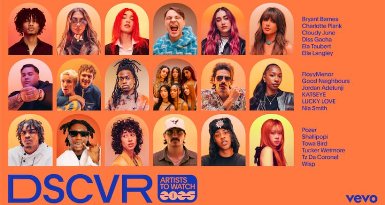 Vevo “DSCVR Artists to Watch” 2025 Group Composite Thumbnail